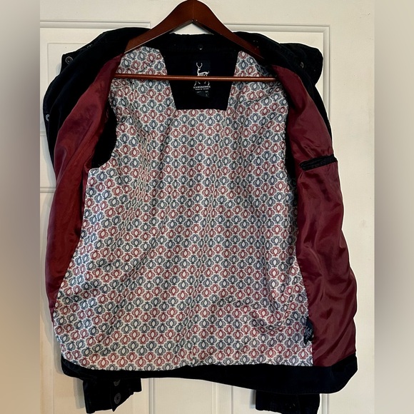 Kane & Unke Black Men’s Med Lined‎ Front Snaps Multi-pockets Jacket. - Picture 3 of 12